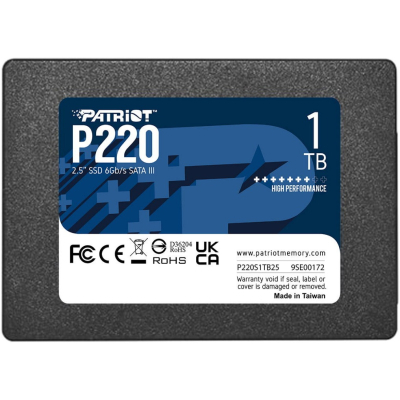 Накопитель SSD 2.5» 1TB P220 Patriot (P220S1TB25) (U0826565)