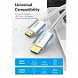 Кабель мультимедийный HDMI to HDMI 3.0m V2.0 4K 60Hz Silver Metal Type Vention (AABII) (U0955482)