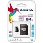 Карта памяти ADATA 64GB microSD class 10 UHS-I (AUSDX64GUICL10-RA1) (U0137952)