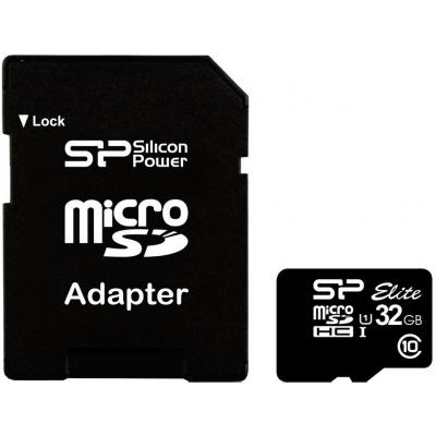 Карта памяти Silicon Power 32GB microSD Class 10 UHS-ISDR (SP032GBSTHBU1V10SP) (U0156220)