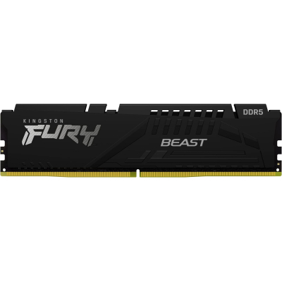 Модуль пам'яті для комп'ютера DDR5 16GB (2x8GB) 5600 MHz Beast Black Kingston Fury (ex.HyperX) (KF556C40BBK2-16) (U0862824)