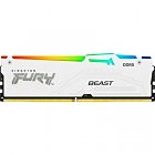 Модуль памяти для компьютера DDR5 16GB 5600 MHz FURY Beast White RGB Kingston Fury (ex.HyperX) (KF556C40BWA-16)