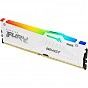 Модуль памяти для компьютера DDR5 16GB 5600 MHz FURY Beast White RGB Kingston Fury (ex.HyperX) (KF556C40BWA-16) (U0883798)