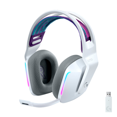 Наушники Logitech G733 Lightspeed Wireless RGB Gaming Headset White (981-000883) (U0478040)