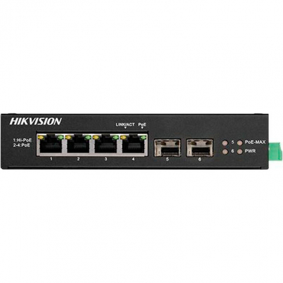 Коммутатор сетевой Hikvision DS-3T0506HP-E/HS (U0567670)