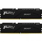 Модуль памяти для компьютера DDR5 16GB (2x8GB) 6000 MHz Beast Black Kingston Fury (ex.HyperX) (KF560C40BBK2-16)