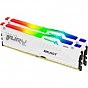 Модуль пам'яті для комп'ютера DDR5 32GB (2x16GB) 5600 MHz FURY Beast White RGB Kingston Fury (ex.HyperX) (KF556C40BWAK2-32) (U0883806)