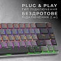 Клавиатура GamePro MK122R Red Swich Low Profile Wireless Dark Gray (MK122R) (U0968319)