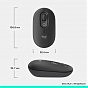 Мышка Logitech POP Mouse With Emoji Bluetooth Graphite (910-007412) (U0972293)