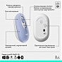 Мышка Logitech POP Mouse With Emoji Bluetooth Lilac (910-007414) (U0972300)