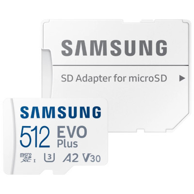 Карта памяти Samsung 512GB microSDXC calss 10 UHS-I V30 EVO (MB-MC512KA/EU) (U0911681)