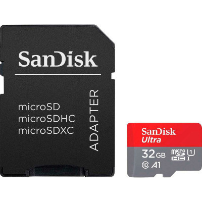 Карта памяти SanDisk 32GB microSDHC class 10 UHS-I A1 (SDSQUA4-032G-GN6IA) (U0911685)