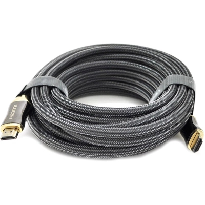 Кабель мультимедийный HDMI to HDMI 15.0m v2,0, OD-8.0mm 2K * 4K VEGGIEG (YT-HDMI(M)/(M)HX-15) (U0974635)