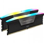 Модуль памяти для компьютера DDR5 32GB (2x16GB) 6000 MHz Vengeance RGB Black Corsair (CMH32GX5M2D6000C36)