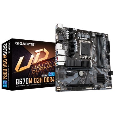 Материнская плата GIGABYTE Q670M D3H DDR4 (U0762684)