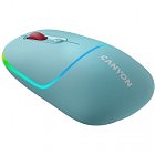 Мышка Canyon MW-22 Dual Band RGB Wireless Dark Cyan (CNS-CMSW22DC)