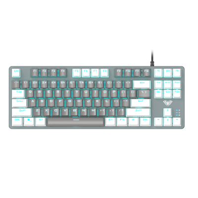 Клавиатура Aula F3287 Keycap KRGD Blue USB UA White/Grey (6948391240688) (U0826116)