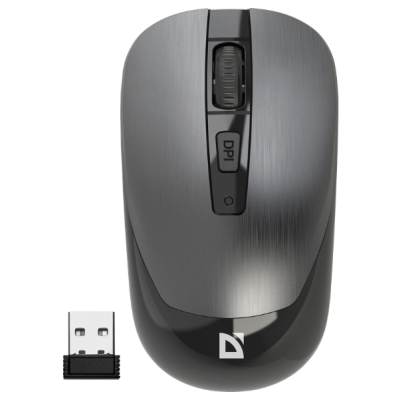 Мышка Defender Wave MM-995 Silent Wireless Grey (52993) (U0882343)