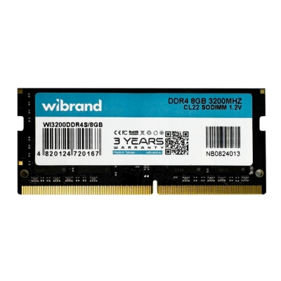 Модуль пам'яті для ноутбука SoDIMM DDR4 8GB 3200 MHz Wibrand (WI3200DDR4S/8GB) (U0982492)