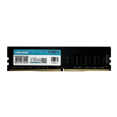 Модуль памяти для компьютера DDR4 16GB 2666 MHz Wibrand (WI2666DDR4D/16GB) (U0982484)