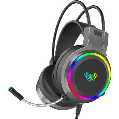 Наушники Aula S608 Wired Gaming Headset 3.5mm*2 + USB Black (6948391235509) (U0915648)