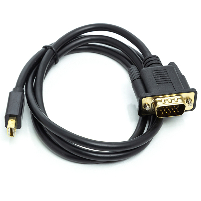 Кабель мультимедийный mini DisplayPort (M) to VGA (M), 1.0m, black PowerPlant (CA911998) (U0654777)