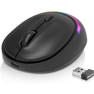 Мишка REAL-EL RM-440W Wireless/Bluetooth Black (EL123200045) (U0984805)