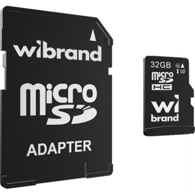 Карта пам'яті Wibrand 32GB microSD class 10 UHS-I U3 (WICDHU3/32GB-A) (U0933831)