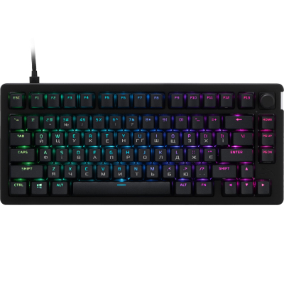 Клавіатура HyperX Alloy Rise 75 PBT HX Red USB UA Black (7G7A4AA) (U0965533)