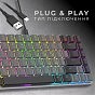 Клавіатура GamePro MK141R Red Swich Low Profile RGB USB Dark Gray (MK141R) (U0968322)