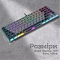 Клавіатура GamePro MK141R Red Swich Low Profile RGB USB Dark Gray (MK141R) (U0968322)