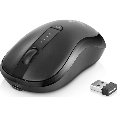 Мышка REAL-EL RM-450W Wireless/Bluetooth Black/Gray (EL123200046) (U0984807)