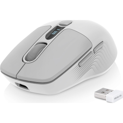 Мышка REAL-EL RM-480W Wireless/Bluetooth White (EL123200050) (U0984817)