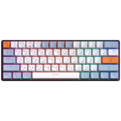Клавиатура GamePro MK130R Hot-Swap Red Swich RGB USB UA Black (MK130R) (U0950983)