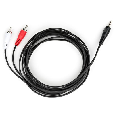 Кабель мультимедійний Jack 3.5mm M to 2xRCA 3 m Vinga (VCPDCJ35MRCA23BK) (U0311006)