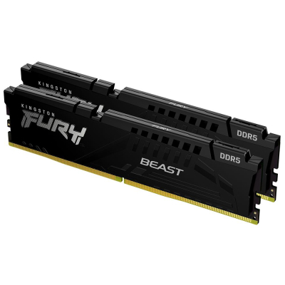Модуль пам'яті для комп'ютера DDR5 32GB (2x16GB) 5600 MHz Beast AM5 Black Kingston Fury (ex.HyperX) (KF556C36BBEK2-32) (U0700275)