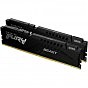 Модуль пам'яті для комп'ютера DDR5 32GB (2x16GB) 6000 MHz Beast Black XMP Kingston Fury (ex.HyperX) (KF560C30BBK2-32) (U0944136)
