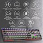 Клавиатура GamePro MK145R Red Swich Low Profile USB Dark Gray (MK145R) (U0968323)