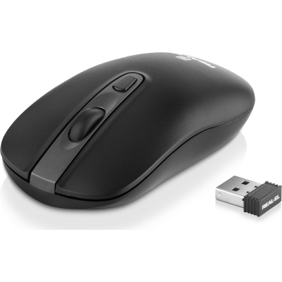 Мишка REAL-EL RM-350W Wireless Black/Gray (EL123200043) (U0984802)