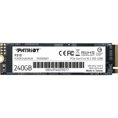 Накопитель SSD M.2 2280 240GB Patriot (P310P240GM28) (U0674324)