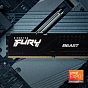 Модуль памяти для компьютера DDR5 16GB (2x8GB) 5600 MHz Beast Kingston Fury (ex.HyperX) (KF556C36BBEK2-16) (U0821783)