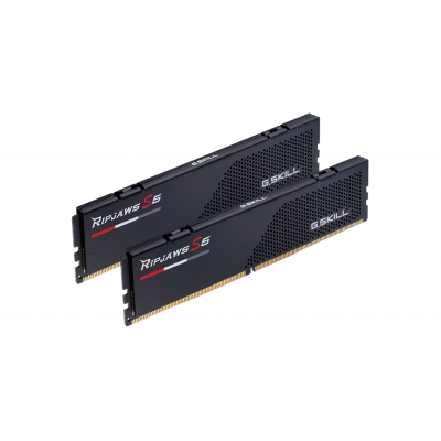 Модуль памяти для компьютера DDR5 32GB (2x16GB) 5600 MHz Ripjaws S5 Black G.Skill (F5-5600J4040C16GX2-RS5K) (U0645464)