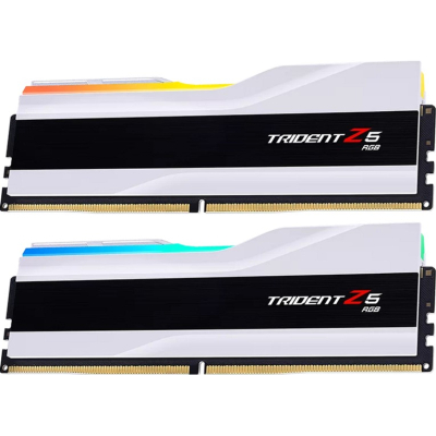 Модуль пам'яті для комп'ютера DDR5 32GB (2x16GB) 6400 MHz Trident Z5 RGB White G.Skill (F5-6400J3239G16GX2-TZ5RW) (U0847331)