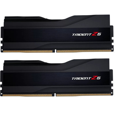 Модуль памяти для компьютера DDR5 32GB (2x16GB) 6000 MHz Trident Z5 Black G.Skill (F5-6000J3040F16GX2-TZ5K) (U0922408)