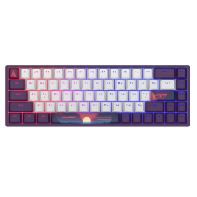 Клавіатура Dark Project Sunrise PBT RGB Mech G3MS Sapphire USB Violet/White (DPP68_GSH_SUNR_ANSI_UA) (U0952751)