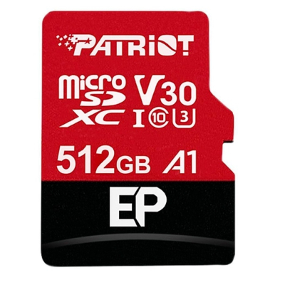 Карта пам'яті Patriot 512GB microSD class 10 UHS-I U3 (PEF512GEP31MCX) (U0862773)