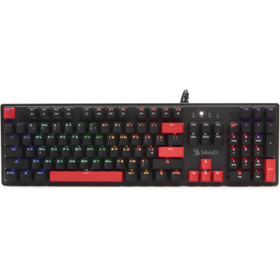Клавиатура A4Tech Bloody S510R RGB BLMS Switch Red USB Black (Bloody S510R Fire Black) (U0864599)