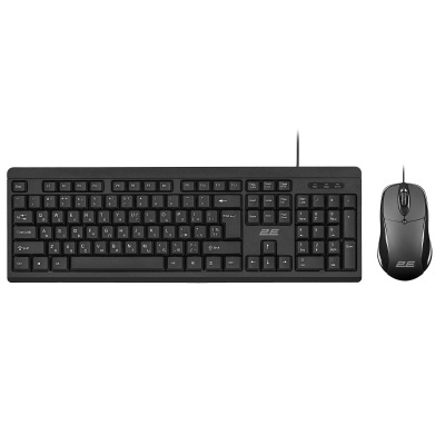 Комплект 2E MK401 USB UA Black (2E-MK401UB_UA) (U0945746)