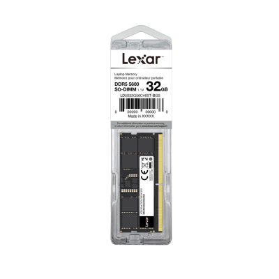 Модуль памяти для ноутбука SoDIMM DDR5 32GB 5600 MHz Lexar (LD5S32G56C46ST-BGS) (U1005953)
