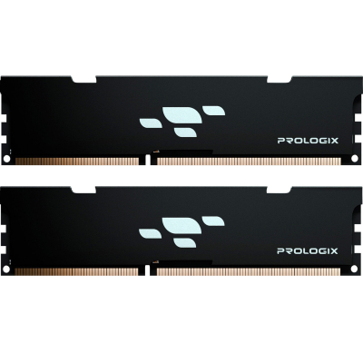 Модуль памяти для компьютера DDR5 32GB (2x16GB) 5200 MHz Black Prologix (PRO32GB5200B5K) (U1018582)